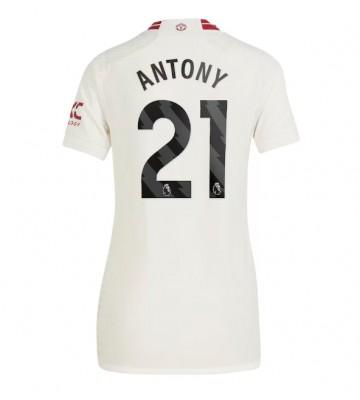 Manchester United Antony #21 Tredje Tröja Dam 2023-24 Kortärmad